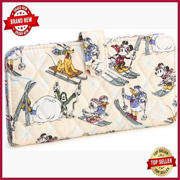 Amazon.com: Cotton Jacquard Tab Wallet, Dahlia Dreams, One  Premium Cotton Tab Wallet with Snap Closure, 13 Card Slots